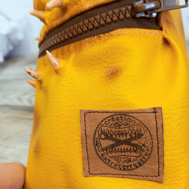 Trousse pot - monstre jaune