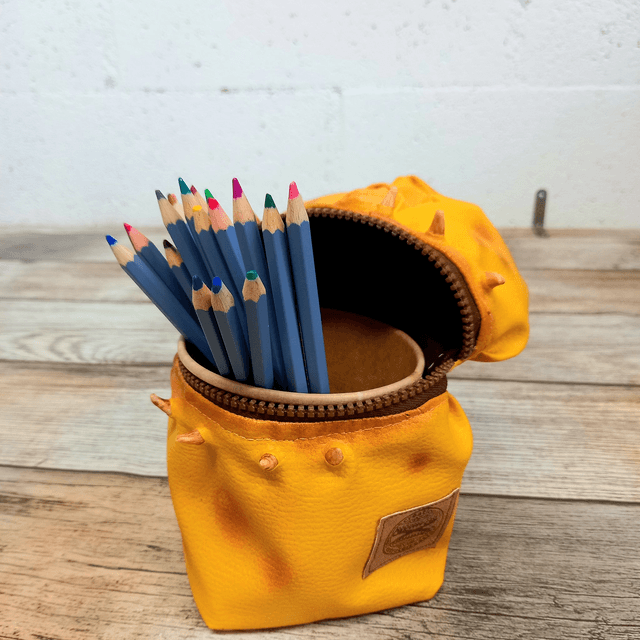 Trousse pot - monstre jaune