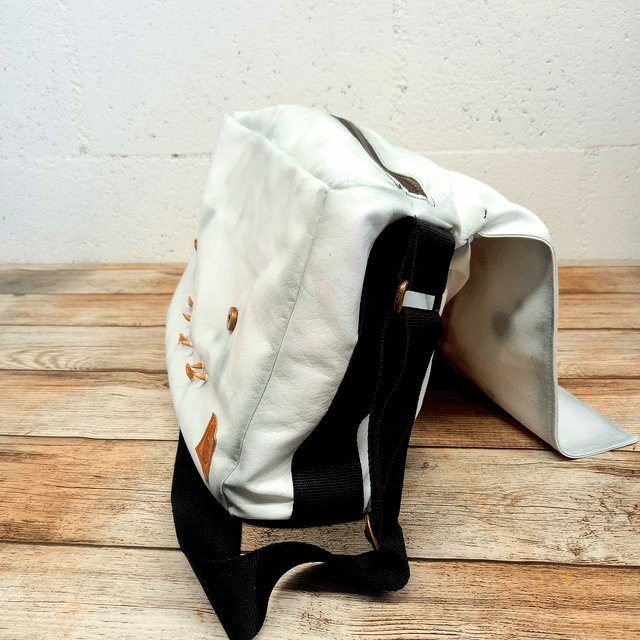 Sac besace - monstre blanc 