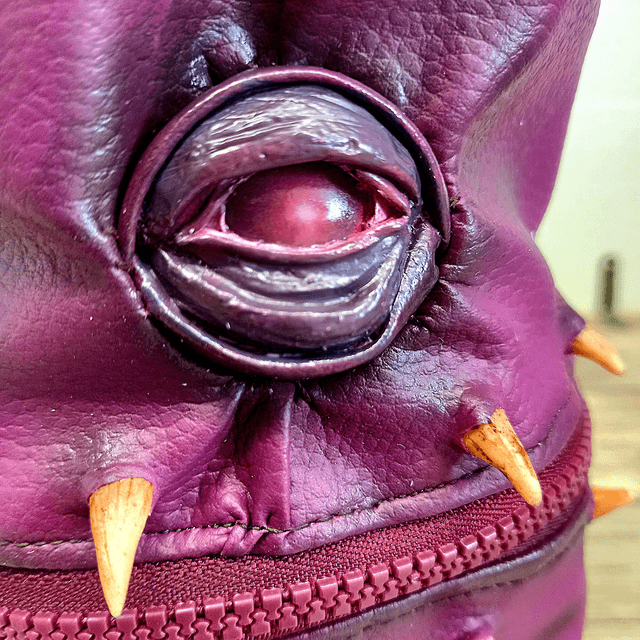 Trousse pot - monstre violet