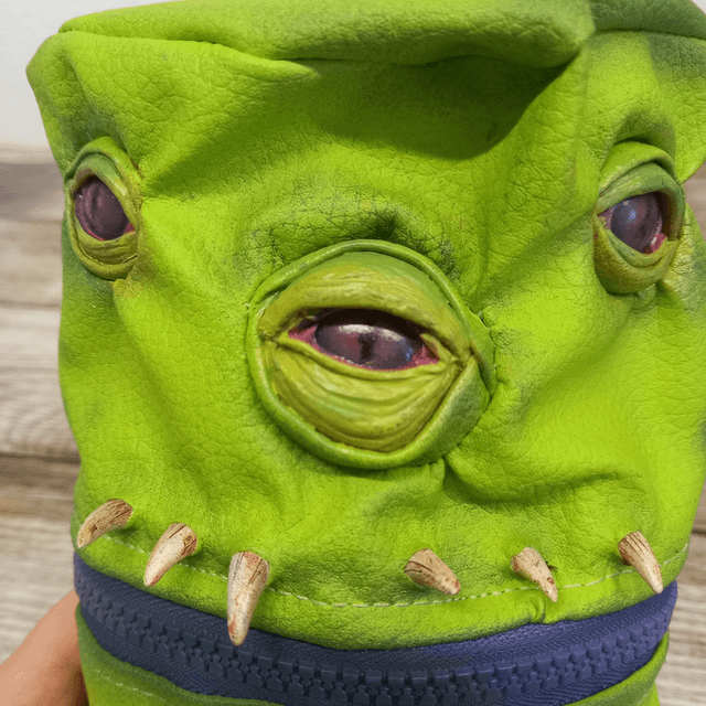 Trousse pot - monstre vert