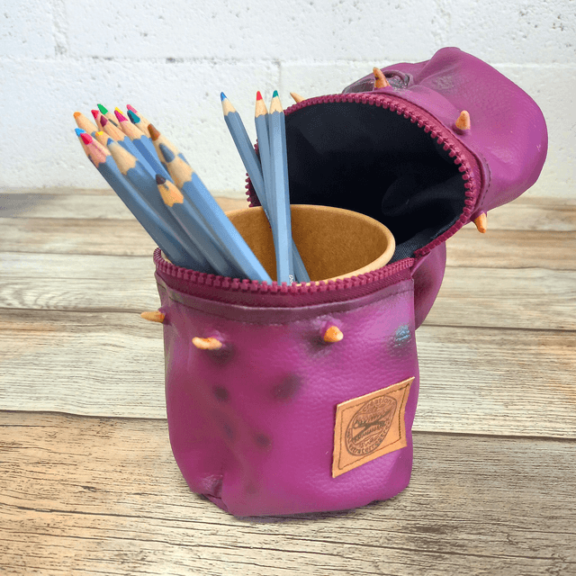 Trousse pot - monstre violet